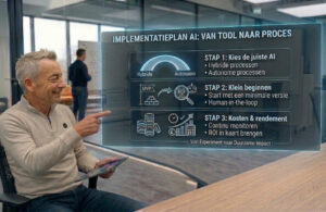Rapasso collega Henk in beeld met een stappenplan om AI te implementeren