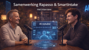 Henk en Tim in gesprek over de AI-notulist voor Smartintake.