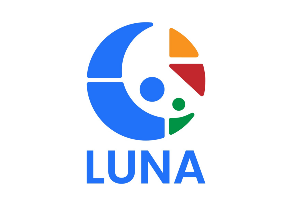 Het logo van AI-assistent LUNA.
